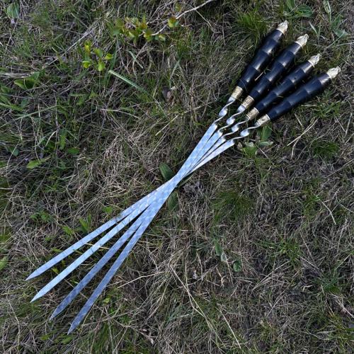 Шампура з дерев'яною ручкою Gorillas BBQ Ведмідь ручної роботи SKK57 45 см 4 шт (5429) Шампура з дерев'яною ручкою Gorillas BBQ Ведмідь ручної роботи SKK57 45 см 4 шт (5429)