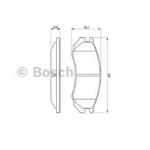 Колодки гальмові Bosch дискові передні NISSAN Primera -96 0986460981 в інтернет супермаркеті PbayMarket!