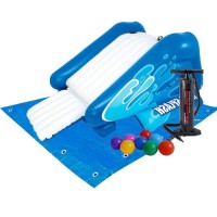 Надувний ігровий центр - водна гірка Intex 58849-2 Water Slide, 333 х 206 х 117 см, з кульками 10 шт, насосом, підстилкою