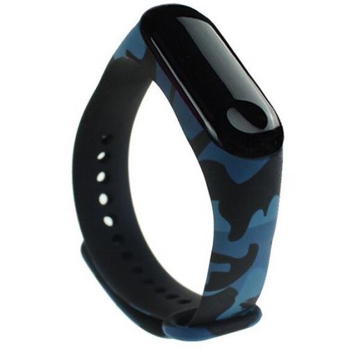 Ремінець Painted Strap для Xiaomi Mi Band 5/6 Blue Camo Ремінець Painted Strap для Xiaomi Mi Band 5/6 Blue Camo