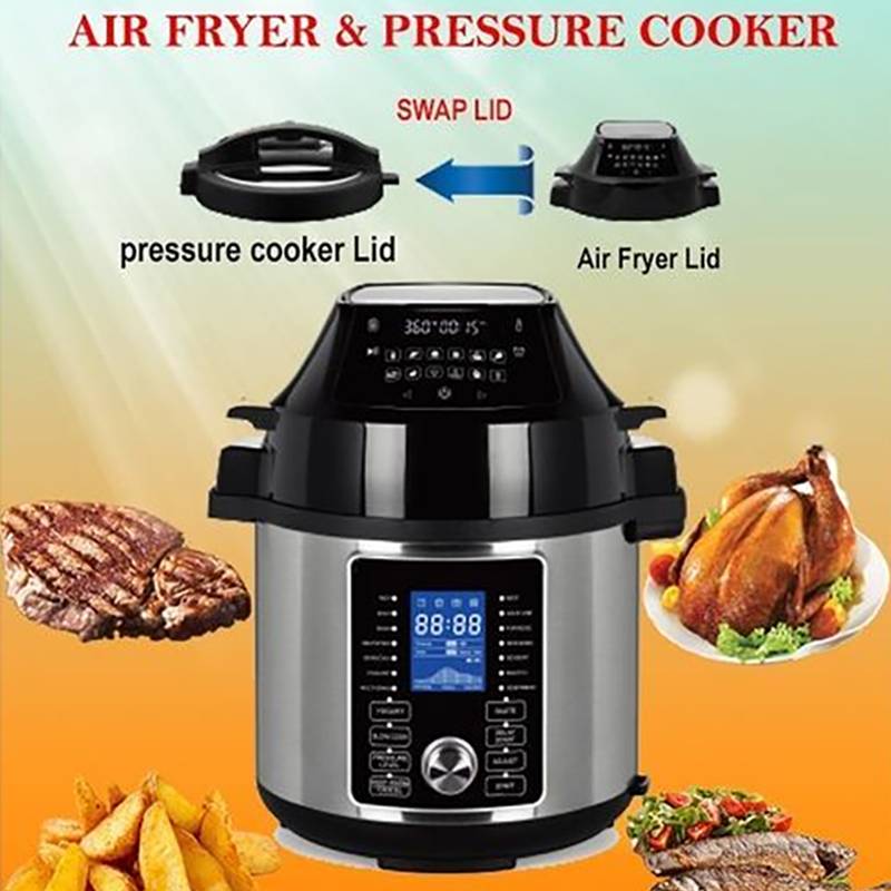 Багатофункціональна мультиварка-аерофритюрниця Domotec 7728MS 29 програм 6 л 1500 Вт