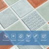 Панель стінова 3D 700х770х4мм мозаїка коричнева (D) Sticker Wall SW-00002012