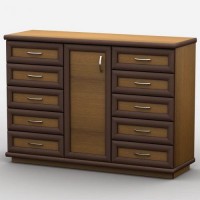 Комод Тиса Мебель АКМ-60 1 Лісовий горіх 45x90x140 см Комод Тиса Мебель АКМ-60 1 Лісовий горіх 45x90x140 см