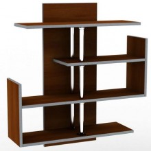 Полиця навісна Тиса Мебель ПУ-22 Яблоня локарно-темна 860x240x800 мм