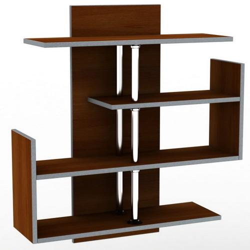 Полиця навісна Тиса Мебель ПУ-22 Яблоня локарно-темна 860x240x800 мм