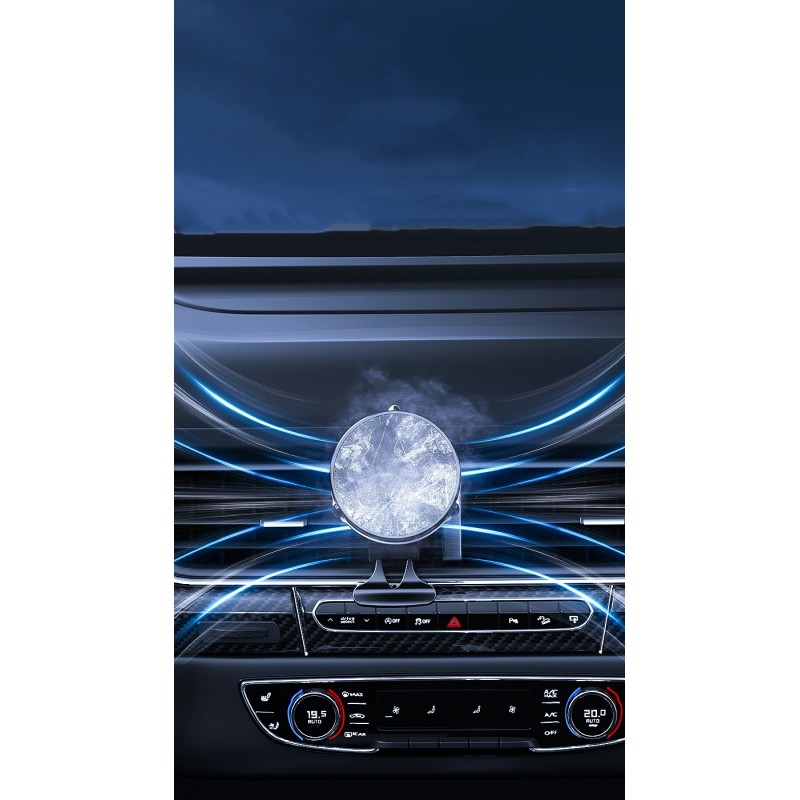 Автомобільний тримач для телефону MEMO магнітний з напівпровідниковим охолодженням та бездротовою зарядкою(GW03)