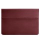 Шкіряний чохол-конверт на магнітах для MacBook 16 дюйм Бордовий Crazy Horse BlankNote