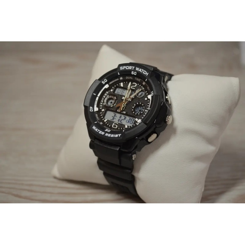 Дитячий спортивний наручний годинник Skmei 1060 s-shock Чорний