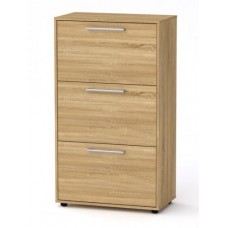 Висока тумба для взуття Компанит ТО 20 70х38х123 см Дуб сонома