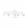 Спот TK Lighting Jet 74x5.5x15 см Білий (TK6917)