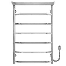 Рушникосушарка електрична Трапеція з полицею П7 500х800 Deffi Хром EF16 (C.TP.80.50.7.E.C.R.5)