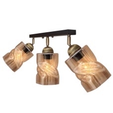 Світильник стельовий MSK Electric Tornado PL 202415-3 BK 450х40 мм 619291