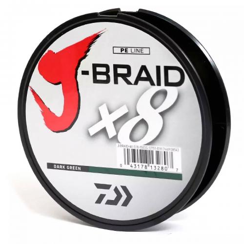 Шнур Daiwa J-Braid X8 0.18мм-150м Dark Green (720478 / 12751-018) Шнур Daiwa J-Braid X8 0.18мм-150м Dark Green (720478 / 12751-018)