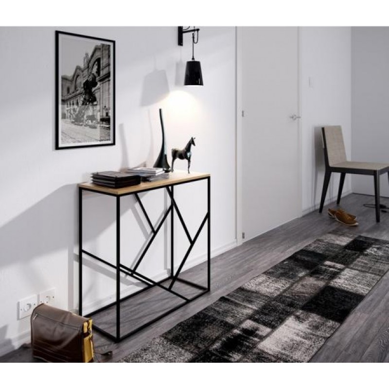 Консоль для дому в стилі Loft NS-344 930x900x400 мм Черный