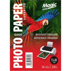 Фотопапір Magic Superior 230 г/м2 глянцевий 13х18 см Білий 50 шт
