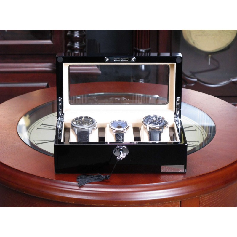 Шкатулка для зберігання годинників Salvadore WB/3085/3.BC Чорний
