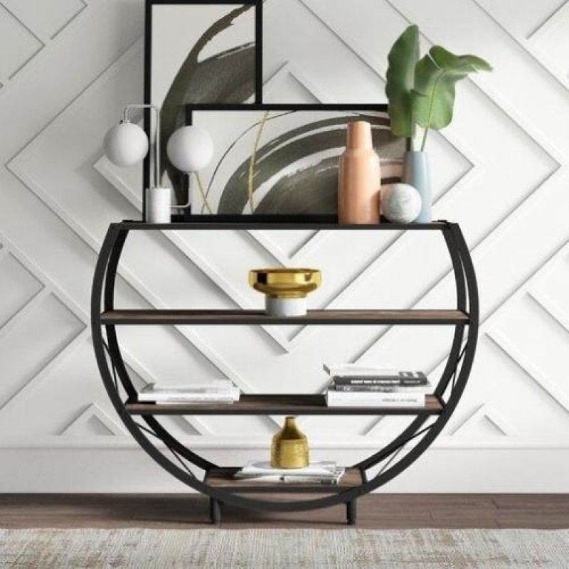 Консоль для дому в стилі Loft NS-430 1030x1200x300 мм Черный