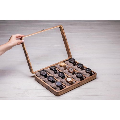 Бокс для зберігання наручних годинників ecoWalnut 7х35х26.5 см Бокс для зберігання наручних годинників ecoWalnut 7х35х26.5 см