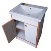 Тумба Mikola-M пластик 3.0 Orange з умивальником СОМО 50 см