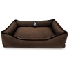 Лежак ліжко для собак та котів EGO Bosyak Рогожка M 75x65 Коричневий
