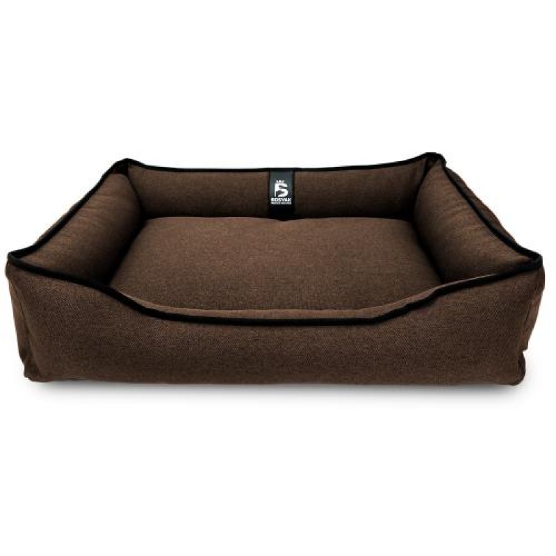 Лежак ліжко для собак та котів EGO Bosyak Рогожка M 75x65 Коричневий