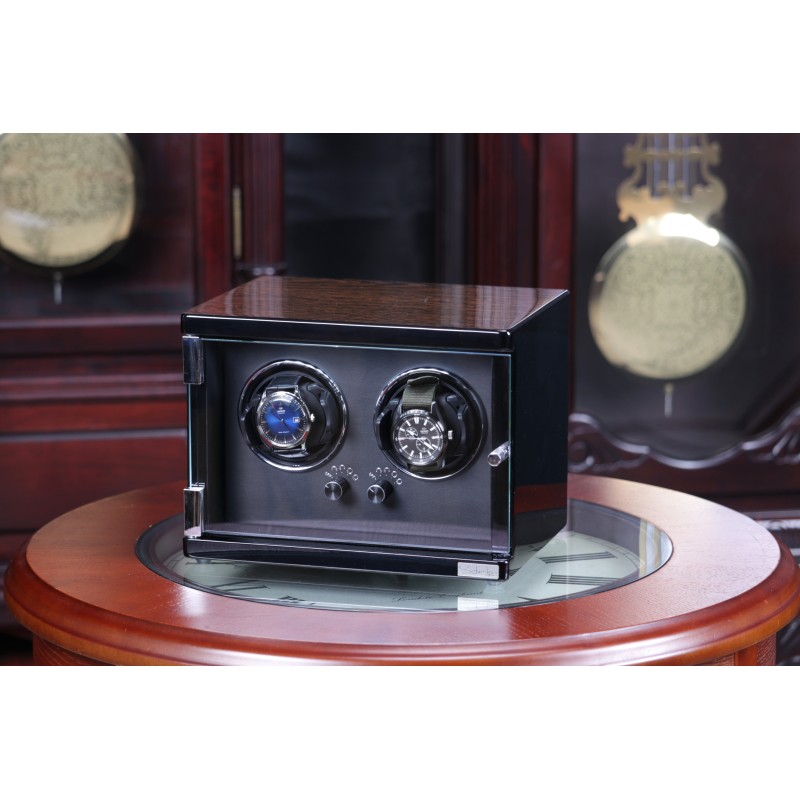 Скринька Salvadore для підзаводу 2 годинників SL/3202-BRB 2x2 Коричневий