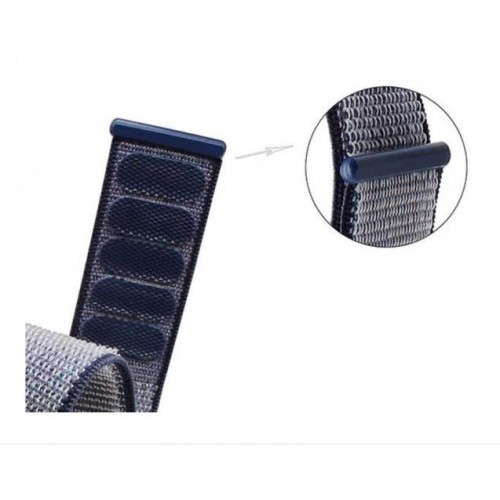 Ремінець BeWatch 22мм нейлоновий липучка для Xiaomi Amazfit Stratos | Pace | GTR 47 | GTR 2 Темно Синій (1021398) Ремінець BeWatch 22мм нейлоновий липучка для Xiaomi Amazfit Stratos | Pace | GTR 47 | GTR 2 Темно Синій (1021398)