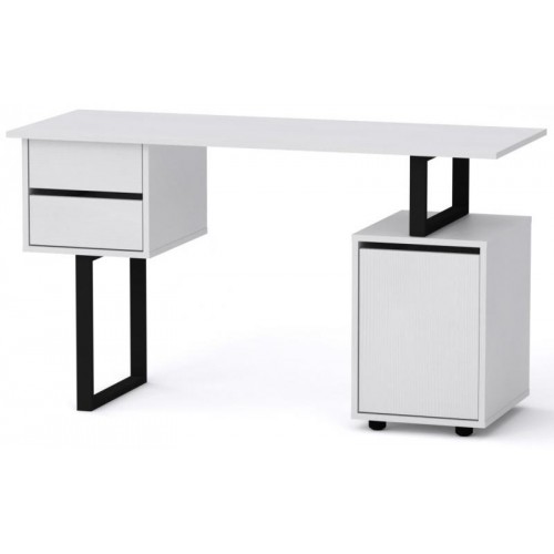 Стіл письмовий Лофт-4 Компаніт Німфея альба (130х50х72, 8 см) Стіл письмовий Лофт-4 Компаніт Німфея альба (130х50х72, 8 см)