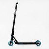 Самокат трюковий Best Scooter FEAR SCS система пеги алюмінієвий диск та дека колеса PU 100 кг Black and blue (112900)