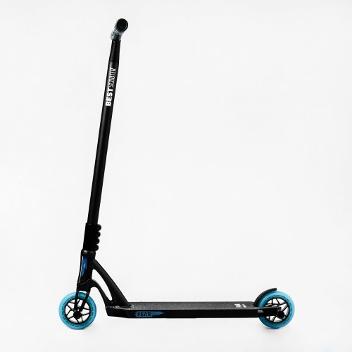Самокат трюковий Best Scooter FEAR SCS система пеги алюмінієвий диск та дека колеса PU 100 кг Black and blue (112900) Самокат трюковий Best Scooter FEAR SCS система пеги алюмінієвий диск та дека колеса PU 100 кг Black and blue (112900)