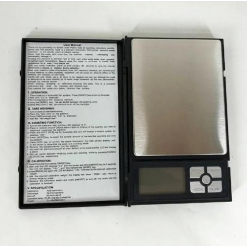 Портативні ювелірні ваги Notebook Series 0.01-500 г Чорний (2104618655) Портативні ювелірні ваги Notebook Series 0.01-500 г Чорний (2104618655)