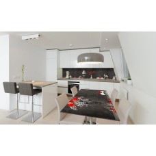 Наклейка вінілова на стіл Zatarga «Червоні Маки» 600х1200 мм Z180734st