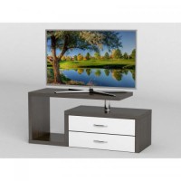 Тумба під телевізор Тиса Мебель ТВ-248 Венге Білий 45x35x100 см Тумба під телевізор Тиса Мебель ТВ-248 Венге Білий 45x35x100 см