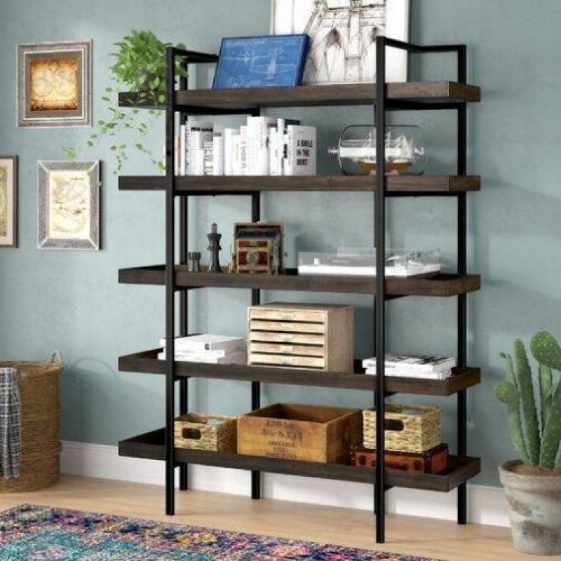 Стелаж для зберігання в стилі Loft Чорний NS-1822 1930x1450x420 мм