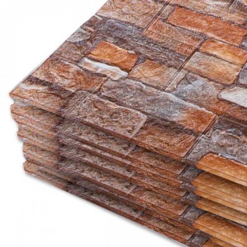 Самоклеюча декоративна 3D панель 3D Loft 20000x700x3 мм Різнокольоровий (445)