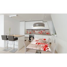 Наклейка вінілова на стіл Zatarga «Яскрава Італія» 600х1200 мм Z180841st