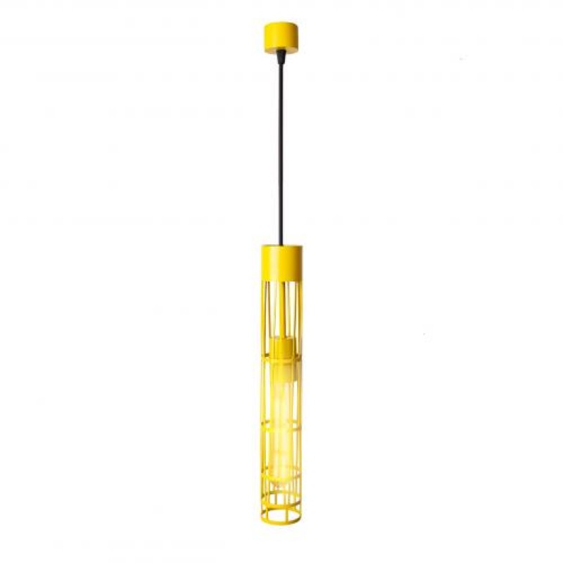 Світильник підвісний MSK Electric Flow у стилі лофт під лампу Е27 жовтий NL 6040 YL