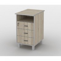 Тумба офісна Тиса Мебель ТМ-114 2 Сонома 75x60x40 см Тумба офісна Тиса Мебель ТМ-114 2 Сонома 75x60x40 см