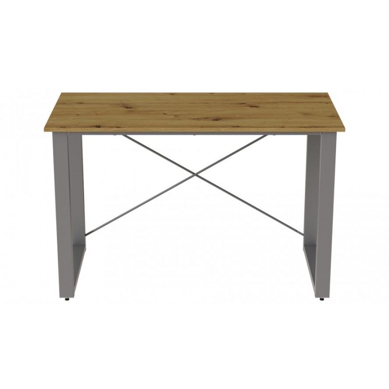 Письмовий стіл Ferrum-decor Драйв 750x1200x700 Сірий метал ДСП Дуб Артізан 32 мм (DRA223)