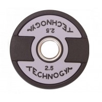 Млинці (диски) поліуретанові з хватом та металевою втулкою d-51мм TECHNOGYM TG-1837-2_5 2,5кг (SKL0239)