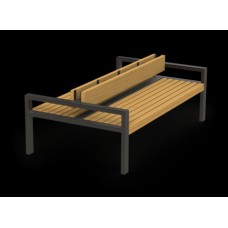 Лава паркова стилі Loft Чорний NS-1600 780x1700x1000 мм