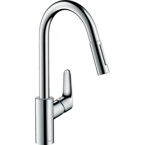 Змішувач для кухонної мийки з висувним душем Hansgrohe Focus Хром 31815000 в інтернет супермаркеті PbayMarket!