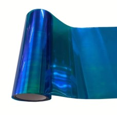 Голографічна, декоративна, самоклеюча плівка на скло 1,38 х 0.70 м Blue HMD 119-8628878