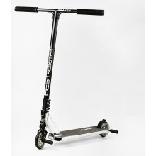 Самокат трюковий алюмінієвий диск та дека Best Scooter Kraken HIC-система пеги 100 кг Black and white (112910)