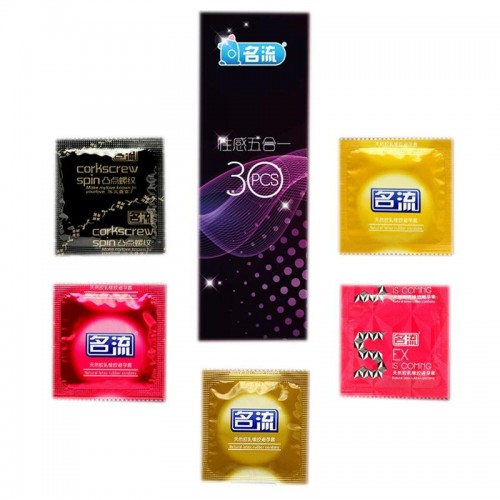 5 різних типів презервативів в одному наборі HBM Group 30 штук в інтернет супермаркеті PbayMarket!