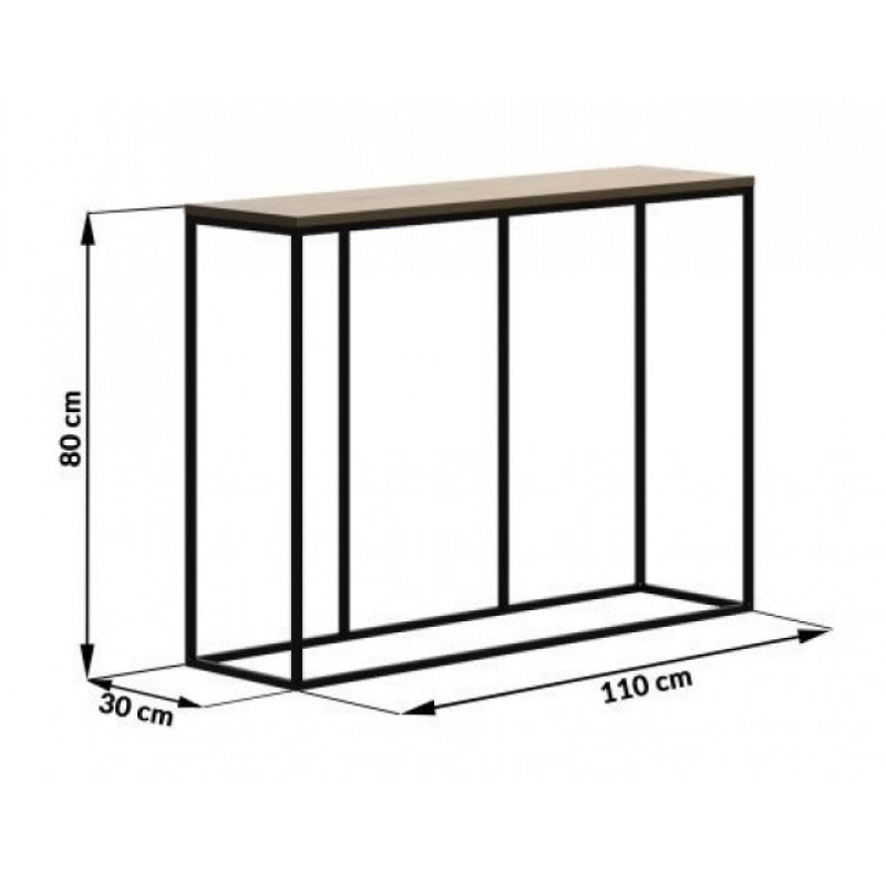 Консоль для дому в стилі Loft NS-404 830x1100x300 мм Белый