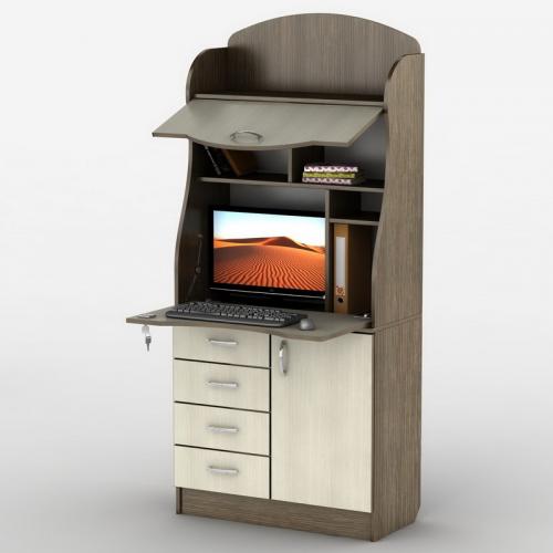 Стіл-Бюро Тиса Мебель Класік Венге Дуб молочний 1790x380x800 мм Стіл-Бюро Тиса Мебель Класік Венге Дуб молочний 1790x380x800 мм