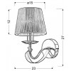 Бра Candellux Diva 15x27 см Золотисто-сріблястий (21-55040)