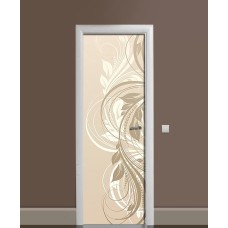 Наклейка на двері Zatarga «Ніжна класика» 650х2000 мм вінілова 3Д наклейка декор самоклеюча