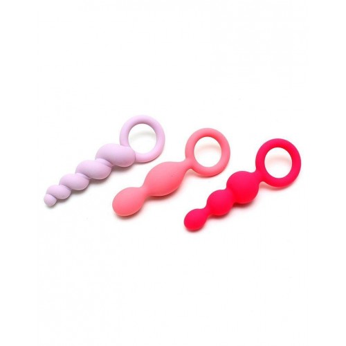 Набір анальних пробок Satisfyer Plugs Різнокольоровий (SO2324)